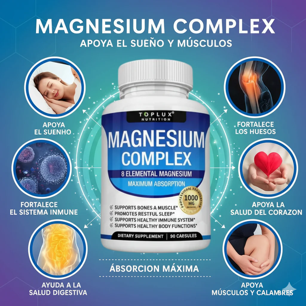 Glicitato de Magnesio de Alto Espectro